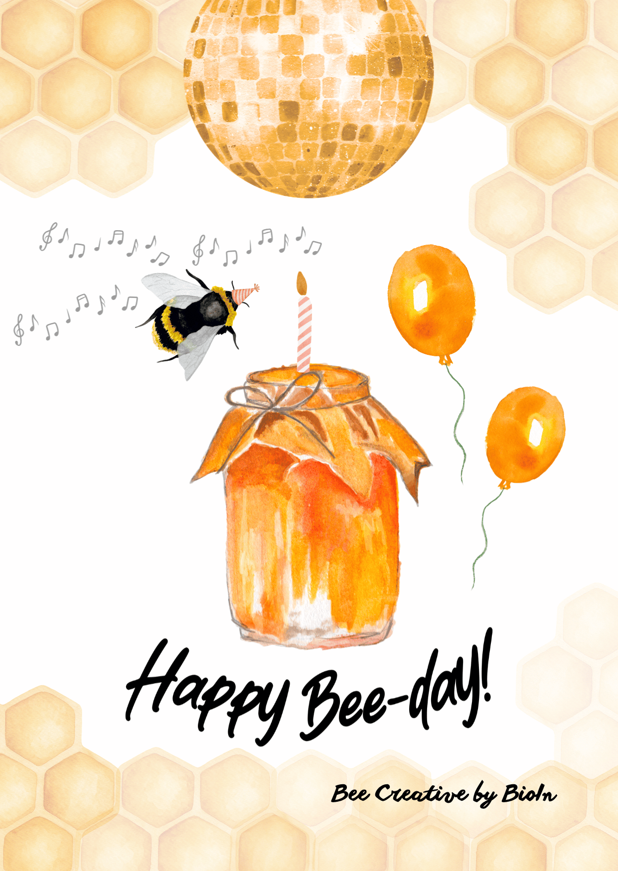 Картичка Happy Bee-Day - Image 1